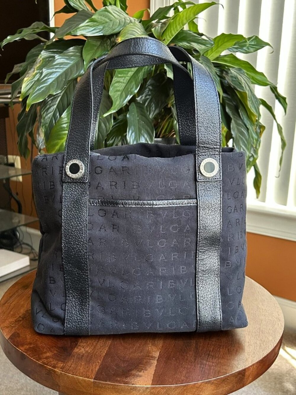 BVLGARI Logo Mania Tote Bag, Black